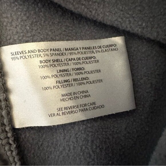 Orvis Men’s Gray Mixed Media Quilted Full Zip Jacket Size L - Picture 8 of 11